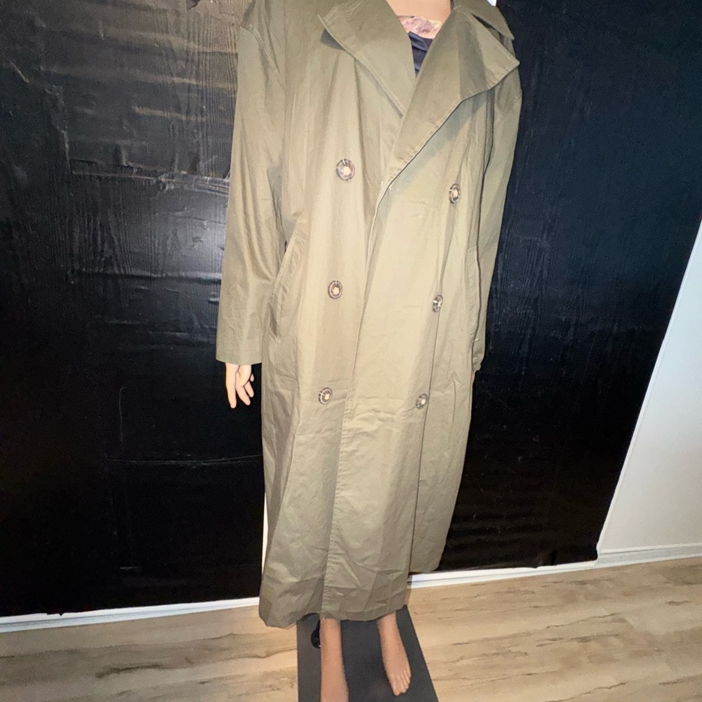 Missguided Olive Trench Coat